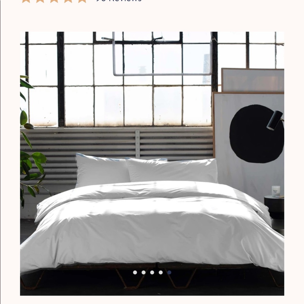 Brooklinen luxe sateen flat sheet in solid white queen